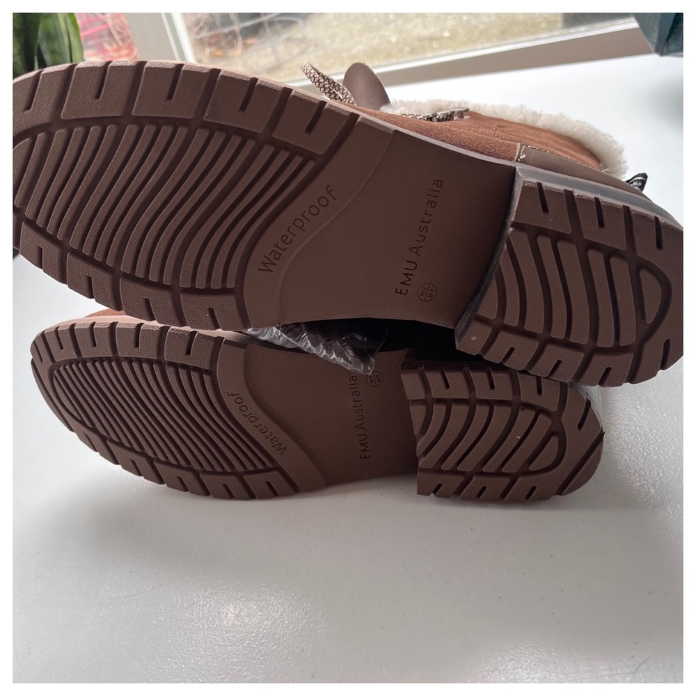 NIB EMU Australia Wool, Suede, WATERPROOF, Billington Suede Lace Up Warm Boots 7 - Picture 11 of 15